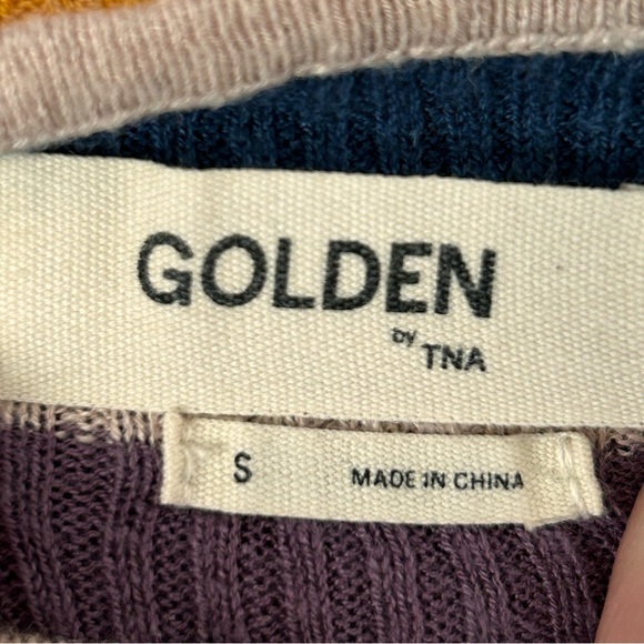 Aritzia Golden by TNA Sleeveless Linen Tank Crop Top, size Small - Picture 6 of 8